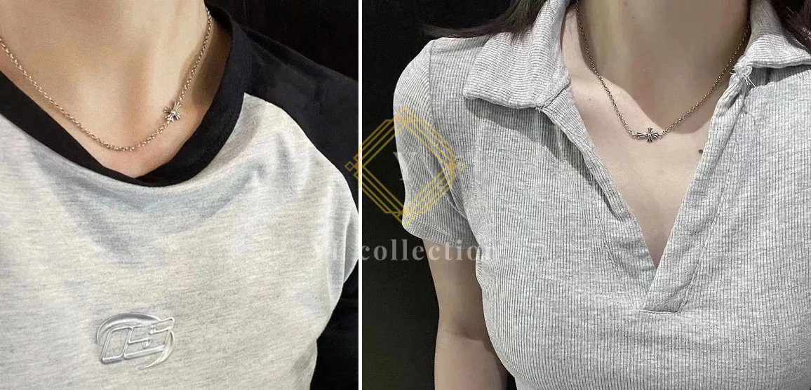 크롬하츠 베이비팻 체인 브레이슬릿 네클리스