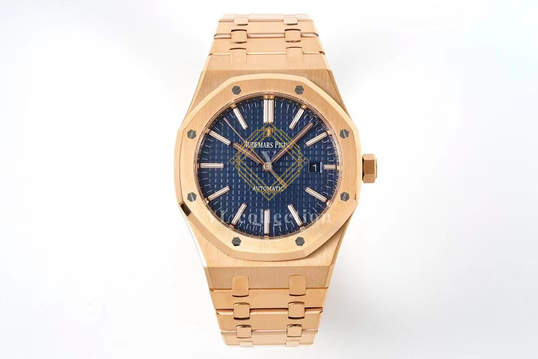 오데마피게 로얄오크 41mm 15400 블루 & 로즈골드