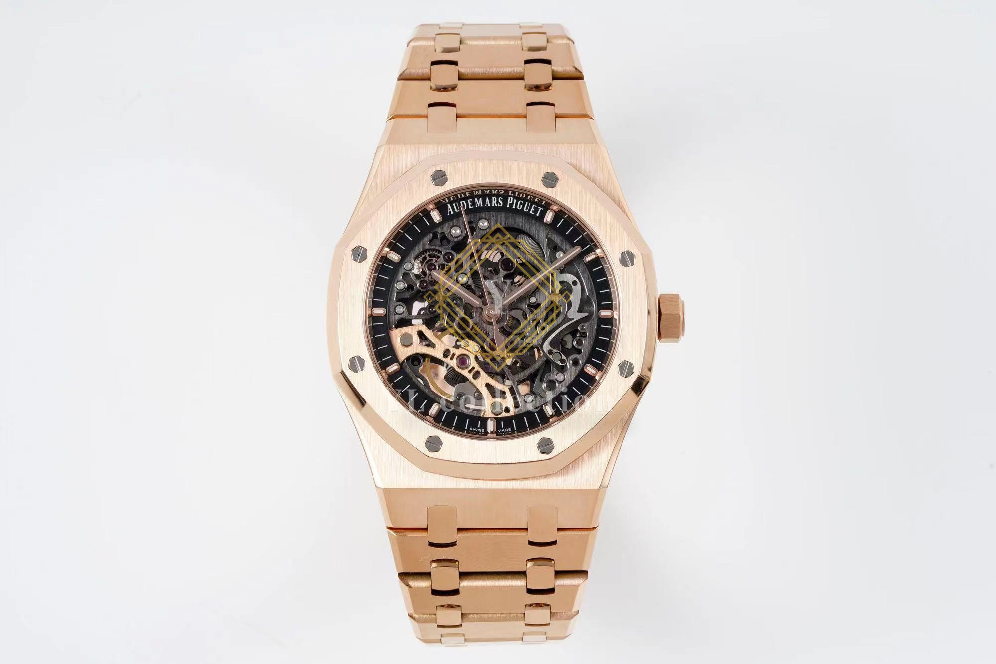 오데마피게 로얄오크 41mm 오픈워크 15407 로즈골드