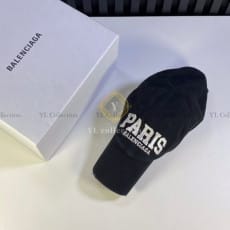 발렌시아가 파리 로고 볼캡 모자