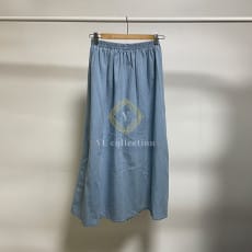 여성 밴딩 데님 스커트