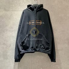 발렌시아가 BB 아이콘 스텐실 후디