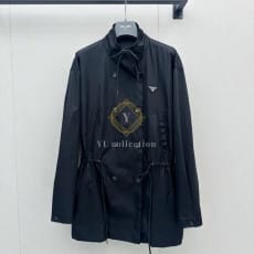프라다 리나일론 레인 자켓 블랙